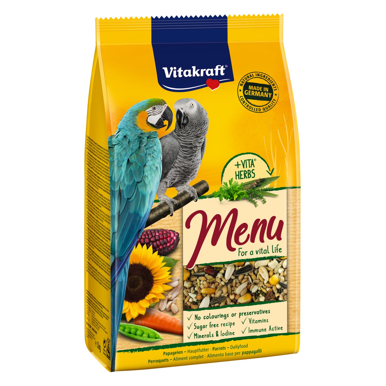 Корм для великих папуг Vitakraft «Premium Menu» 3 кг
