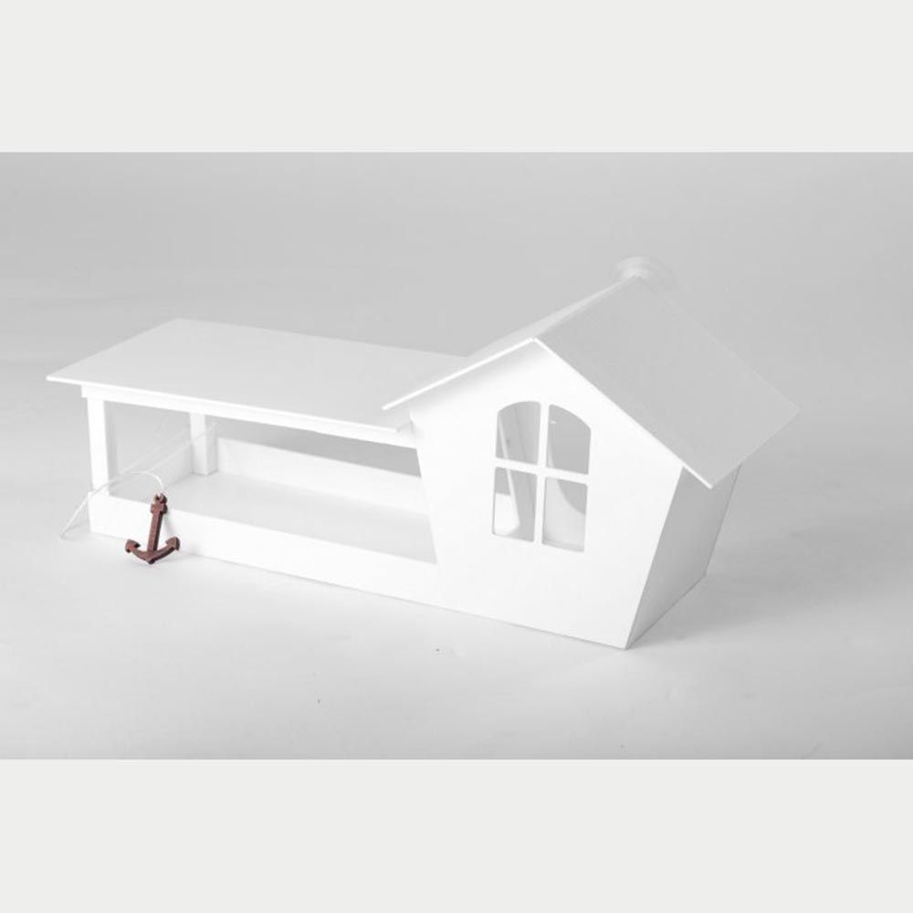 Годівниця для птахів House for Birds Будиночок 15х36х12,5 см - білий