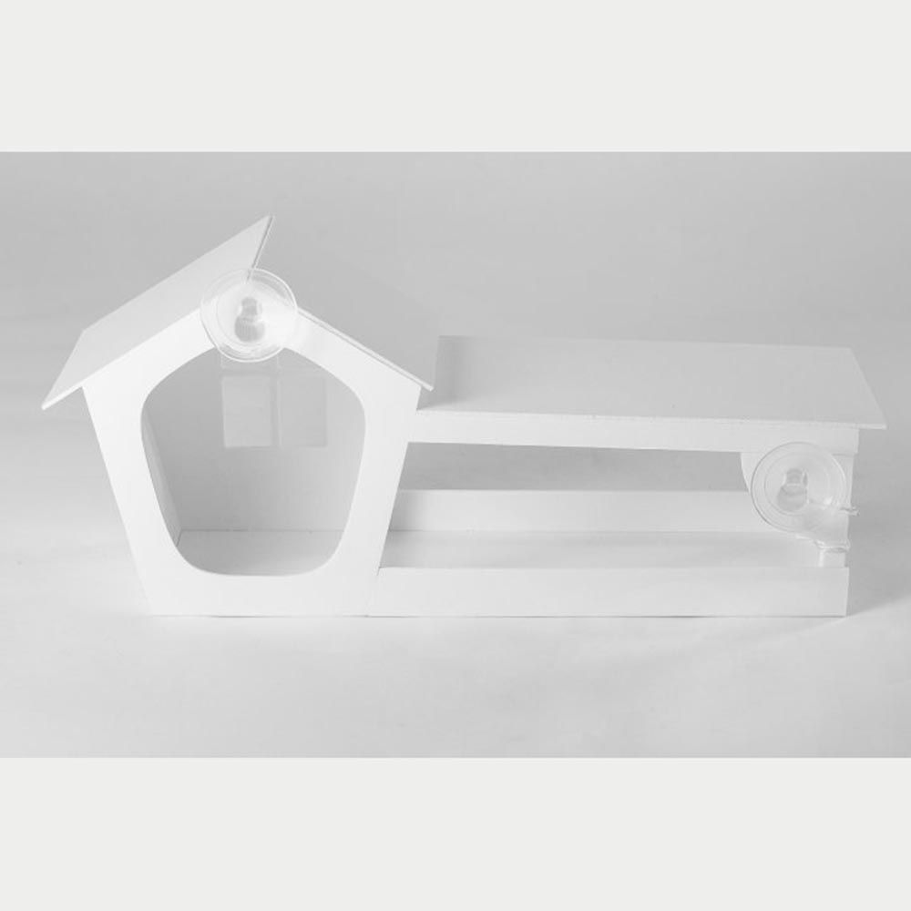 Годівниця для птахів House for Birds Будиночок 15х36х12,5 см - білий