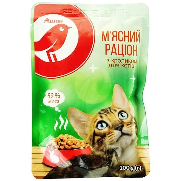 Auchan Вологий корм