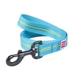 Повідець для собак нейлоновий Collar WAUDOG Nylon, світонакоплювальний, S, Ш 15 мм, Дов 122 см (45662)