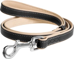 Повідець для собак шкіряний Collar WAUDOG Soft, S, Ш 18 мм, Дов 122 см (7256)