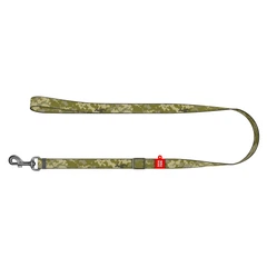 Повідець нейлоновий регульований WAUDOG Nylon малюнок "Мілітарі" M 371-4026 (4823089357638)A