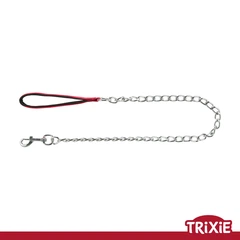 Поводок-ланцюг Trixie 14033 для тварин з нейлоновою ручкою,L-ХL: 1.00м/4.0мм,червоний (TX-14033) 4011905140339