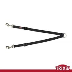 Поводок-зграя Trixie 2011901 "Premium", M-L: 40-70см/20мм, чорний (TX-2011901) 4053032682184