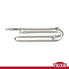 Повідок для собак Trixie 1970319 CityStyle V-Lead бавовна M–L 2 м 20 мм світло-сірий (TX-1970319) 4053032681736