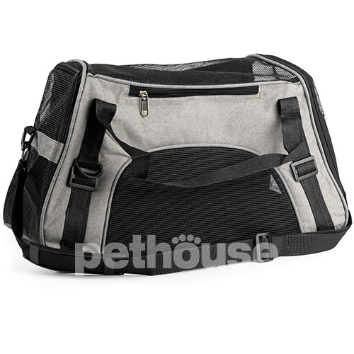 D&M Pets Сумка-переноска Cross-Body для котів і собак, сіра М