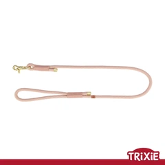 Поводок Trixie 1984007 "Soft Rope",S-XL: 1.00м/10мм, рожевий/світло-рожевий (TX-1984007) 4053032663619