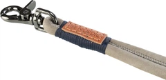 Поводок BE NORDIC ,Trixie 17460 шкіра,ХS-L: 1.20м/8мм, сірий (TX-17460) 4011905174600