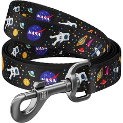 Повідець для собак нейлоновий WAUDOG Nylon, малюнок "NASA" 122 см 15 мм (4913)
