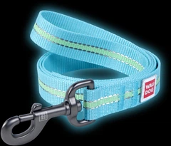 Повідець для собак нейлоновий Collar WAUDOG Nylon, світонакоплювальний, M, Ш 20 мм, Дов 122 см (45742)