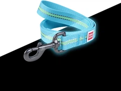 Повідець для собак нейлоновий Collar WAUDOG Nylon, світонакоплювальний, M, Ш 20 мм, Дов 122 см (45742)