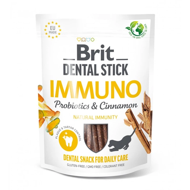 Brit Care Добавка Dental Stick Immuno для дорослих собак