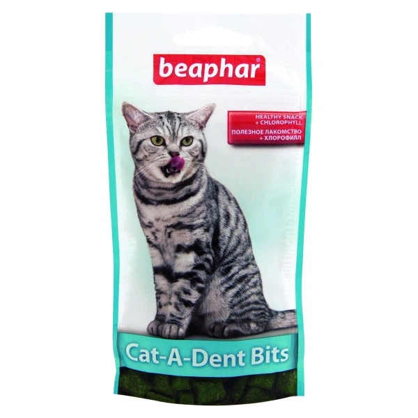 BEAPHAR Cat-A-Dent Bits подушечки для чищення зубів котів 35 г