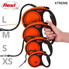 Повідець-рулетка Flexi для собак Xtreme стрічка оранжева розмір M 5 м/35 кг
