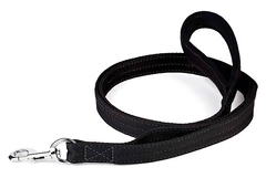 Повідець нейлон з 2 ручками посилений Kareline Keeper Active 2см 2,5м чорний