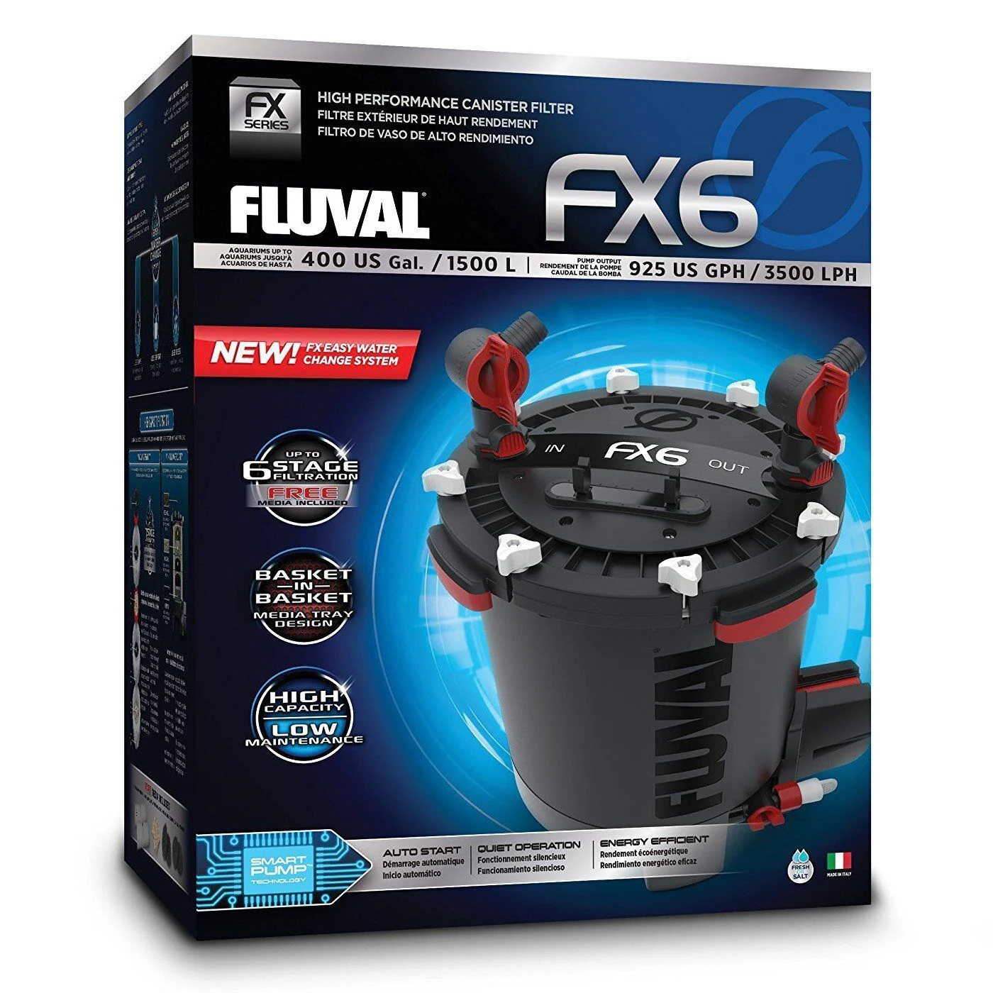 Зовнішній фільтр Fluval «FX6» для акваріума до 1500 л
