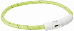 Нашийник Trixie 12701 світиться з USB M-L 45 см 7 мм Зелений (4053032127012)