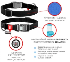 Нашийник для собак WAUDOG Waterproof з QR паспортом, водостійкий, пластикова пряжка-фастекс із замком, S, 25-35 см 15 мм Помаранчевий (27394)