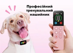 Тренувальний нашийник Evuime AP06 Pink для дресирування собак