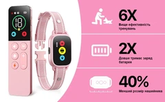 Тренувальний нашийник Evuime AP06 Pink для дресирування собак