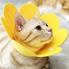 Xtep Комір-нашийник "для загоєння ран" для собак та кішок Yellow Flower Size М