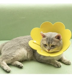 Xtep Комір-нашийник "для загоєння ран" для собак та кішок Yellow Flower Size М