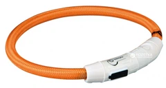 Нашийник Trixie 12705 світиться з USB L-XL 65 см 7 мм Помаранчевий (4053032127050)