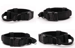 Без бренда Нашийник для собак Harness, нейлоновий з металевою пряжкою-фастекс, L (45-55см) Чорний (145L-BLACK)