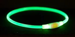 Нашийник з підсвіткою Trixie Flash USB L-XL 65 см / 8 мм Зелений (TX-12661)