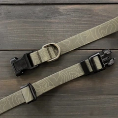 Нашийник з повідцем для собак водостійкий Labbros WATERPROOF, регульований нашийник S (15-25см), Коричневий (203S-BROWN)