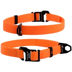 Нашийник COLLAR EVOLUTOR (КОЛЛАР ЕВОЛЮТОР) для собак середніх і великих порід з пряжкою із високоміцного авіаційного алюмінію з площадкою для гравіювання 25-70 см Помаранчевий (42434)