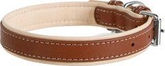 Нашийник для собак шкіряний Collar WAUDOG Soft з QR паспортом, L, Ш 35 мм, Дов 46-60 см (7211)