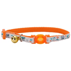 Coastal Fashion Safe Cat Collar КОСТАЛ світлий безпечний нашийник для котів 1х20-30 см, помаранчевий