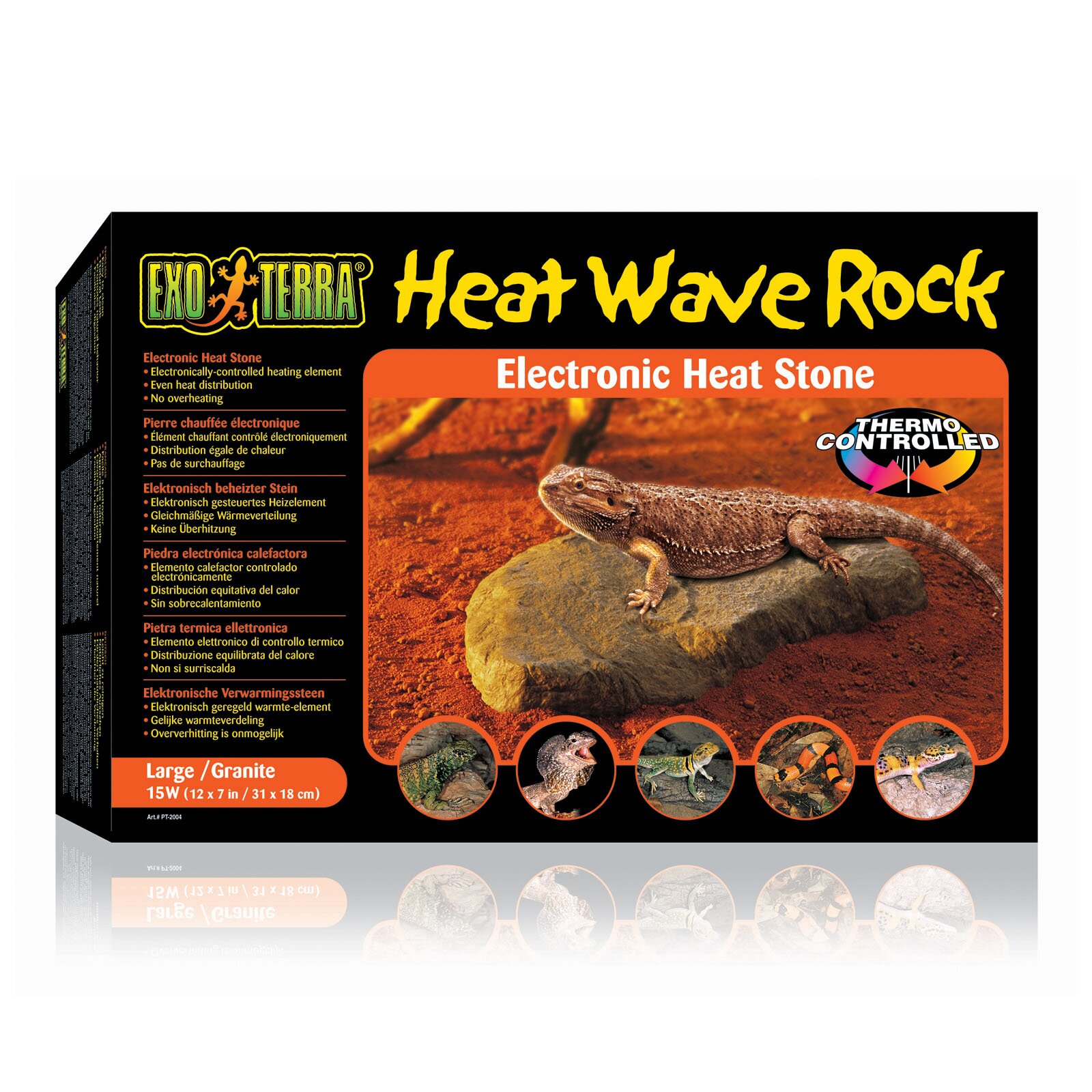 Обігрівач Exo Terra «Heat Wave Rock» Гарячий камінь 15 W, 31 x 18 см