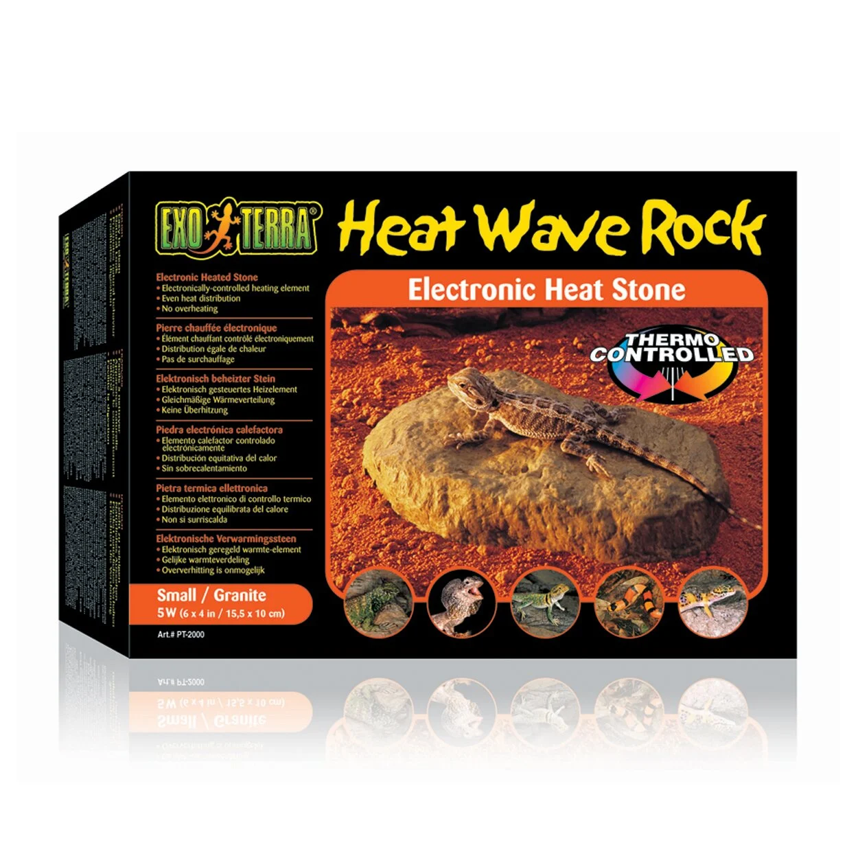 Обігрівач для тераріума Exo Terra Heat Wave Rock 5 W, 15x10 см 15 х 10 см
