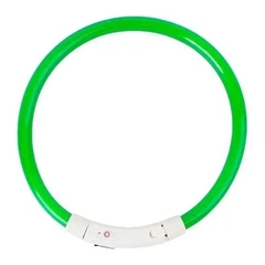 Світлодіодний LED нашийник для собак Supretto із зарядкою USB, зелений (94160003)