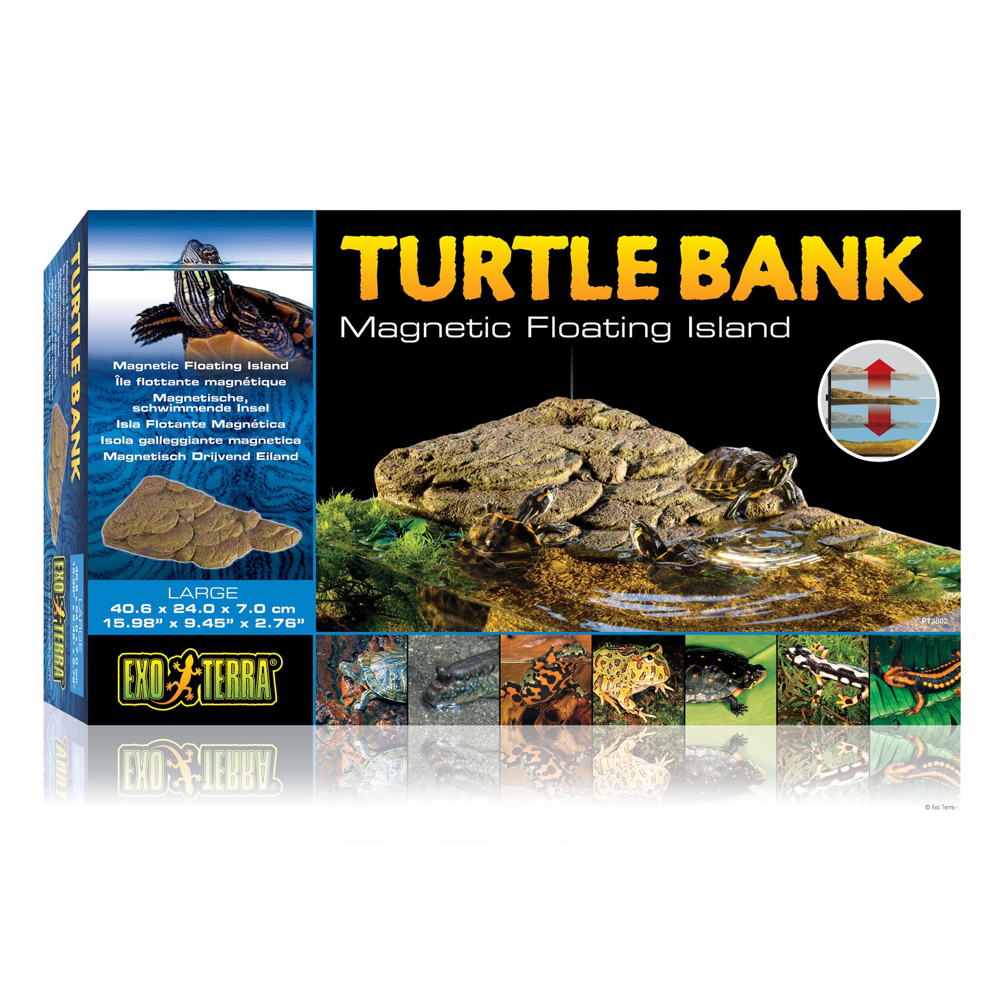Декорація для тераріума Exo Terra «Turtle Bank» Плаваючий острів L 41 x 24 x 7 см - пластик