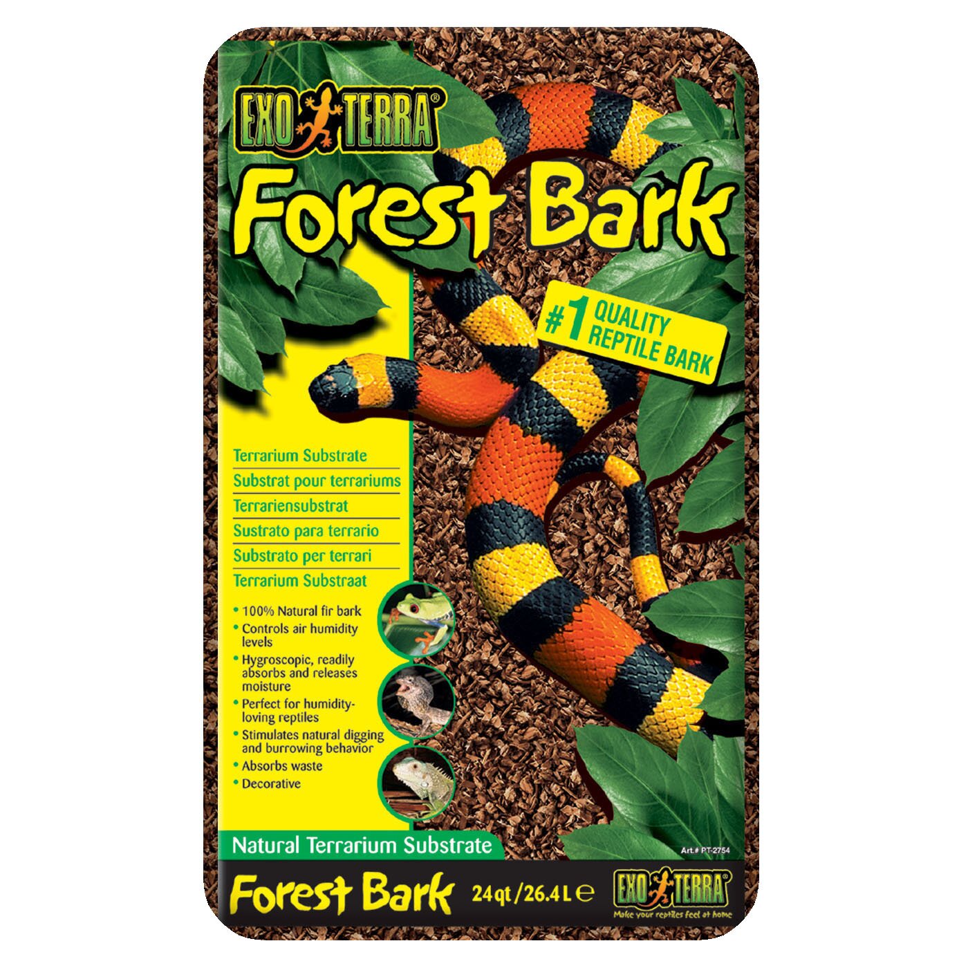 Наповнювач для тераріума Exo Terra «Forest Bark» 26,4 л (кора ялиці)