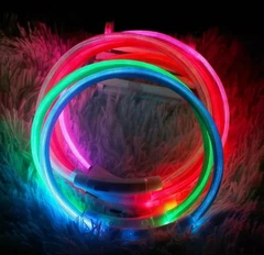 Lock Mat Нашийник для собак Led світиться ЗЕЛЕНИЙ розмір великий 70 см (OM2)