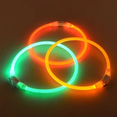Lock Mat Нашийник для собак Led світиться ЗЕЛЕНИЙ розмір великий 70 см (OM2)