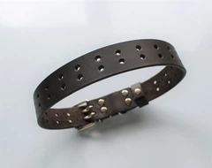 Нашийник з натуральної шкіри M(30-44 см) Lockdog (2000002398264)