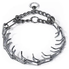 M Pets Тренувальний металевий нашийник для собак M-Pets Prong Training Collar 3 мм / 45 см (6953182744016)