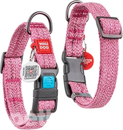 Нашийник WAUDOG Re-cotton із QR паспортом, ш. 20 мм, завд. 28-40 см Червоний (4823089340128) shop (4823089340128)