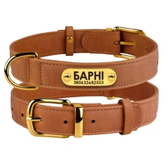 Нашийник для Собак Шкіряний BronzeDog Crazy Тауні 2XS 10 мм 19-25 см (004240)