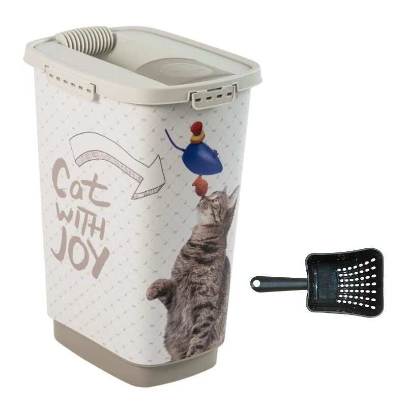 Rotho MyPet (Рото МайПет) Food Box Cody - Контейнер для зберігання сухого корму котів та собак (капучино)