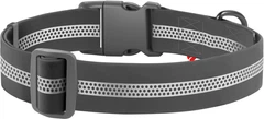 Нашийник для собак водостійкий WAUDOG Waterproof з QR паспортом світловідбивний пластиковий фастекс XXL Ш 40 мм Дов 46-70 см Сірий (251011Collar)