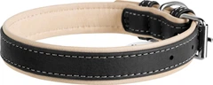Нашийник для собак шкіряний Collar WAUDOG Soft з QR паспортом, M, Ш 25 мм, Дов 38-49 см (7202)