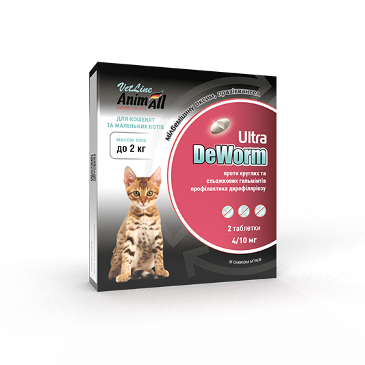 AnimAll Препарат DeWorm Ultra ДеВорм для кошенят