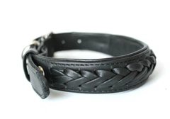 Шкіряний нашийник для собак Lockdog M(30-44 см) 000240101